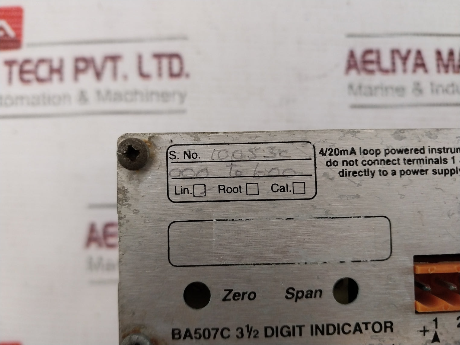 Beka Ba507C Ba507C 3 1/2 Digit Indicator - Aeliya Marine Tech