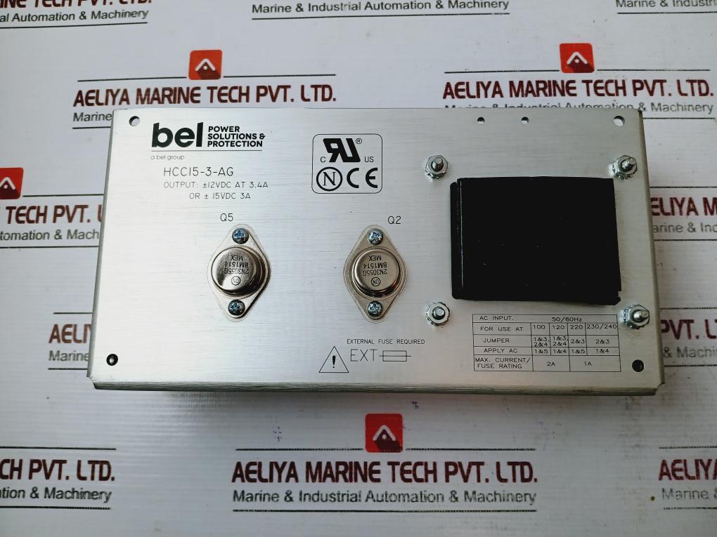 Bel Power Solutions Hcc15-3-ag ±12vdc/±15vdc Power Supply