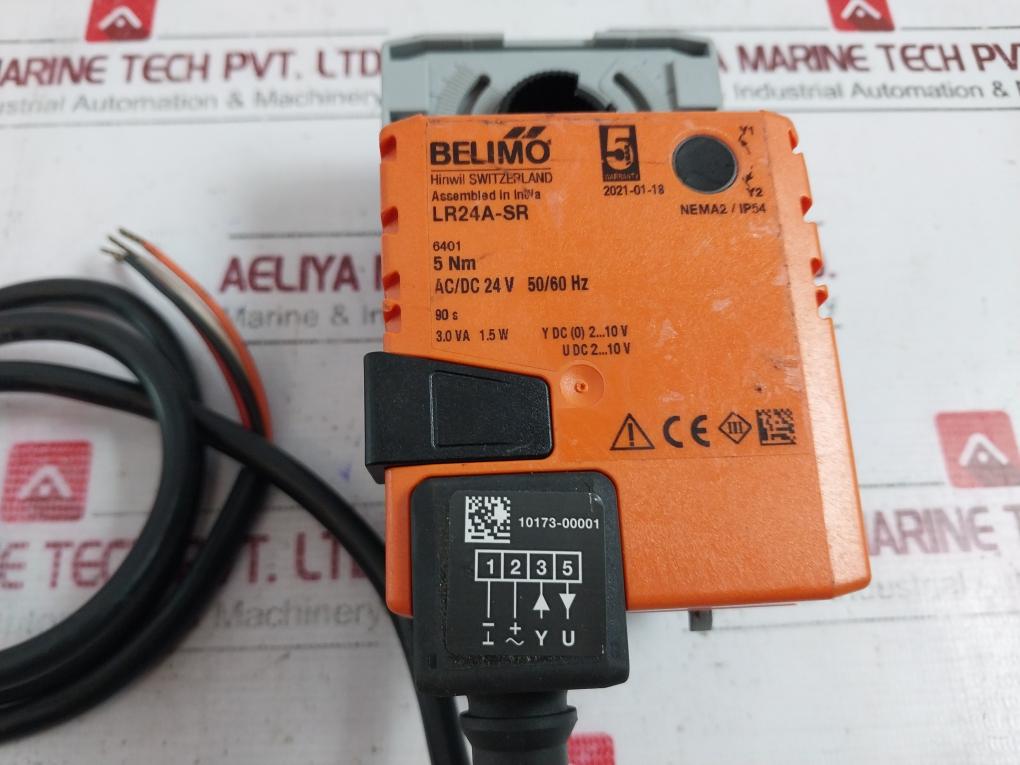Belimo Lr24A-sr Damper Actuator 5 Nm Ac/Dc 24V 50/60Hz Nema2 Ip54 10173-00001