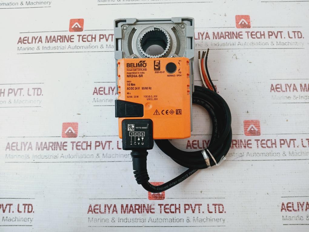 Belimo Nr24A-sr Modulating Rotary Actuator For Ball Valve, Ac/Dc 24V 50/60Hz