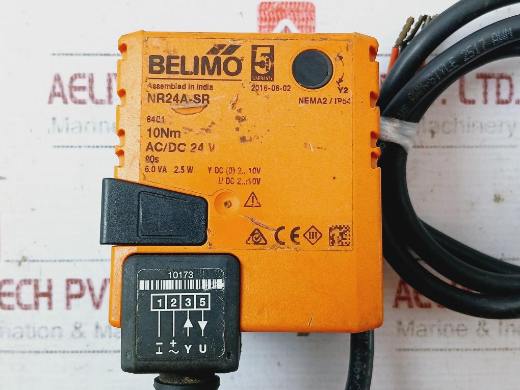 Belimo Nr24A-sr Valve Actuator 10Nm Ac/Dc 24V Nema2/Ip54