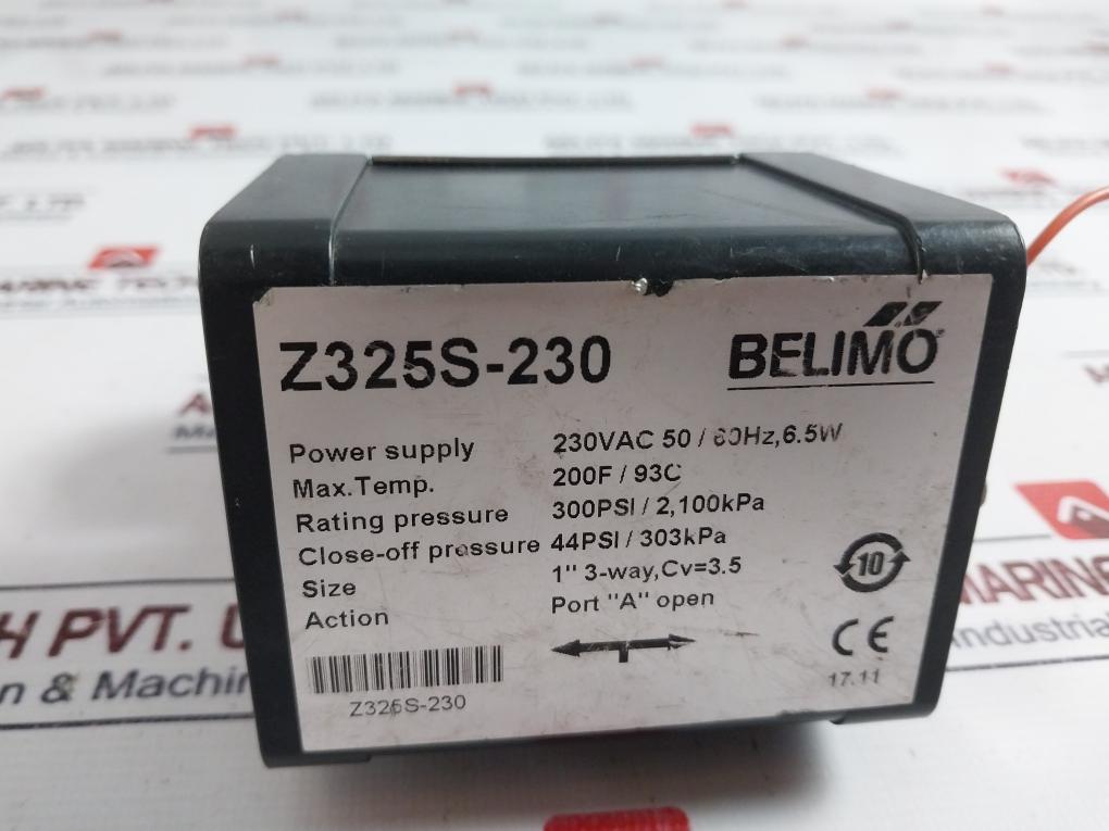 Belimo Z325s-230 Fan Coil Unit Valve 230vac 50/60hz, 6.5w