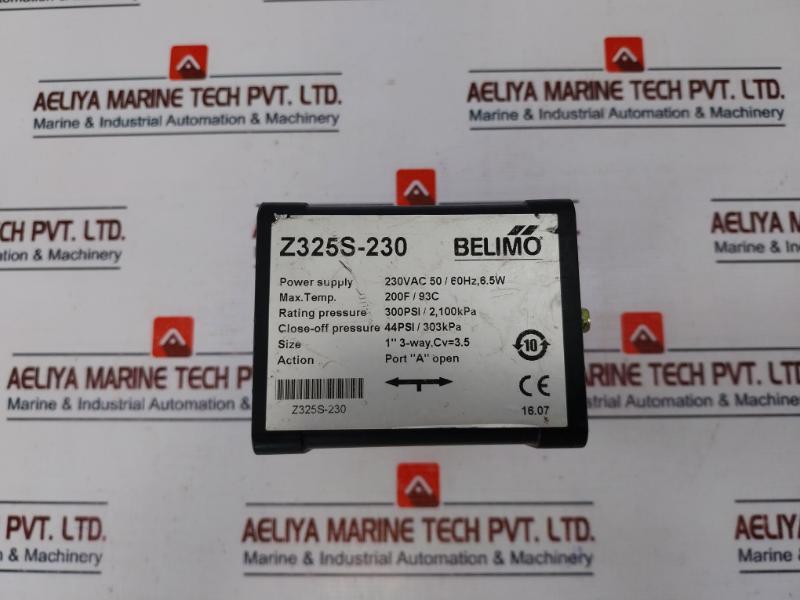 Belimo Z325s-230 Fan Coil Unit Valve, 3-way, Internal Thread 230vac 50/60hz
