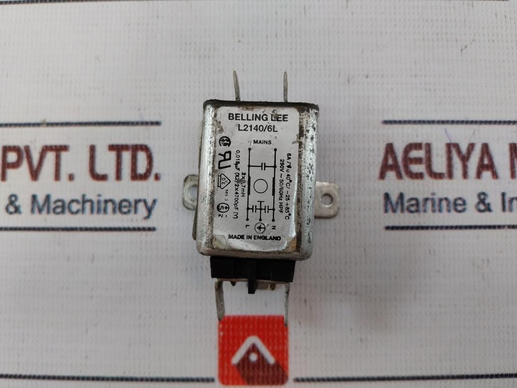 Belling Lee L2140/6L Power Line Filter 250V~50/60Hz Hpf