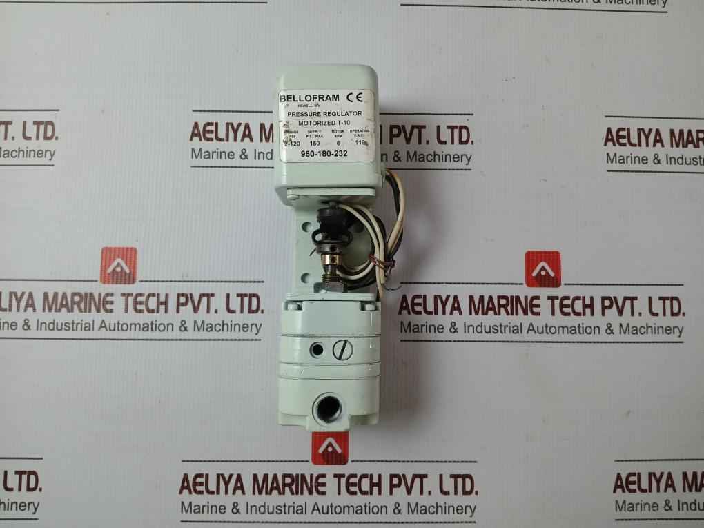 Bellofram 960-180-232 Pressure Regulator Psi.2-120 Rpm.6 110 V.A.C.