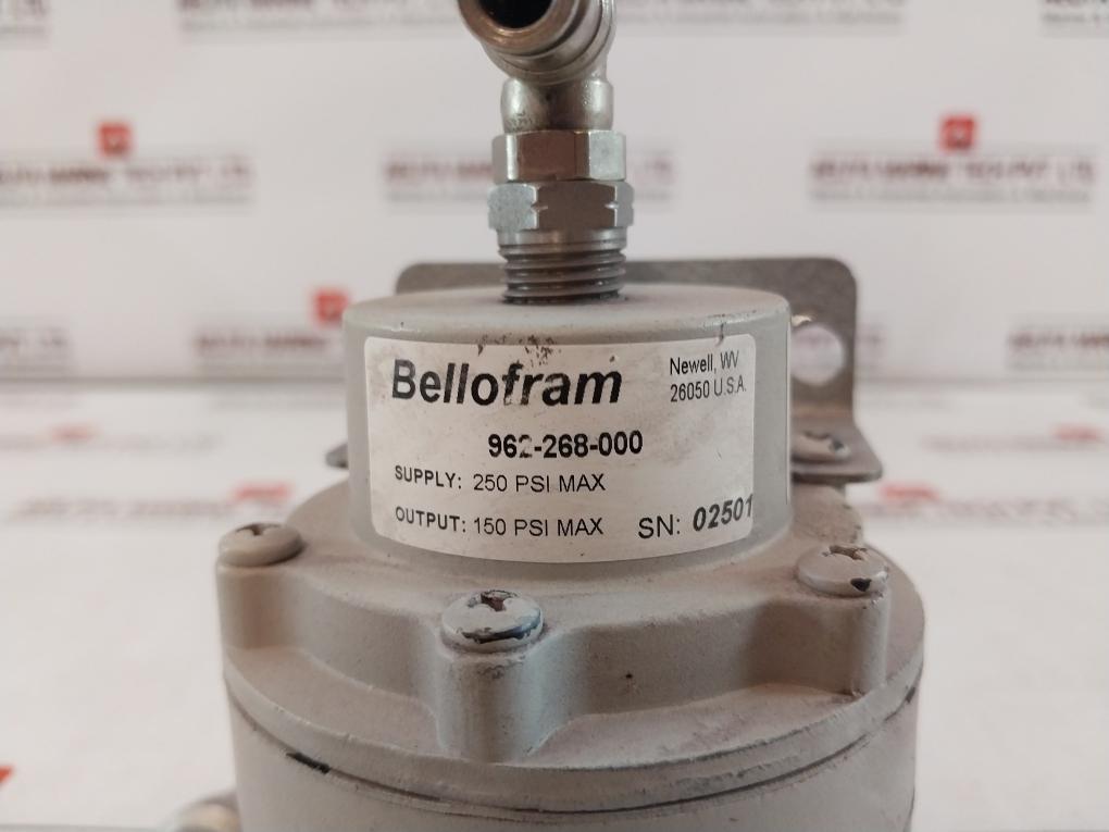 Bellofram 962-268-000 Air Pressure Regulator Rev 01 3Hnp 02785-1 250 Psi