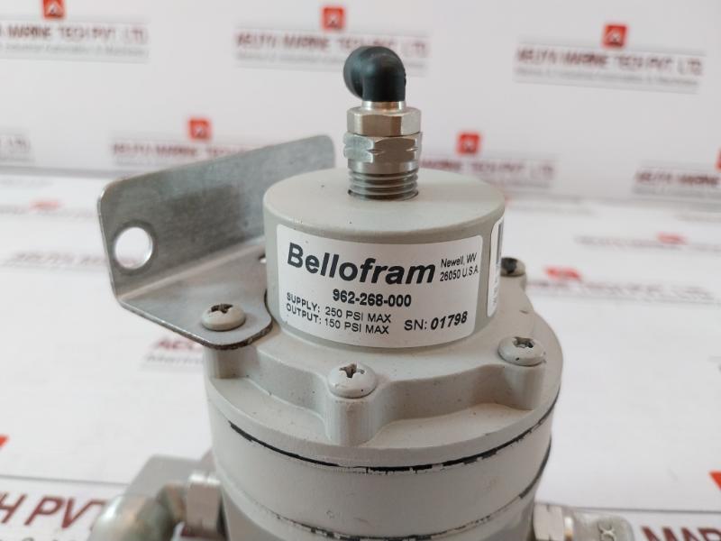 Bellofram 962-268-000 Pressure Regulator 3Hnp 02785-1 250 Psi Max