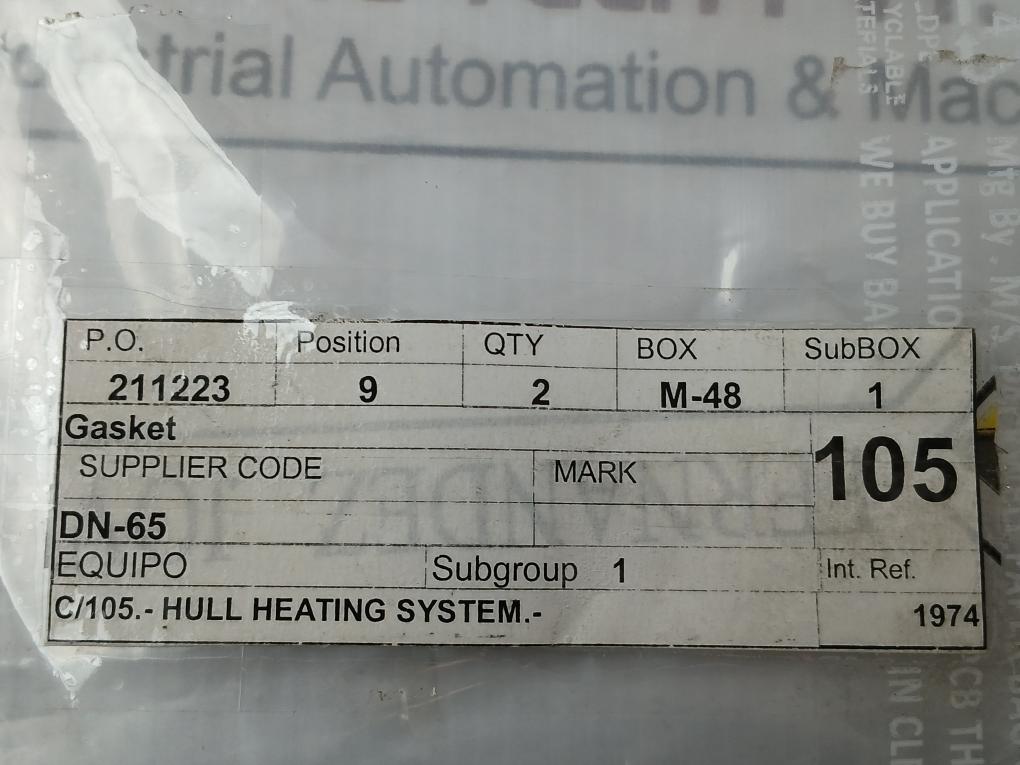 Belpa Gasket Dn-65