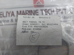 Lot of 5X BELT TIMING 6062022-S 76 Teeth
