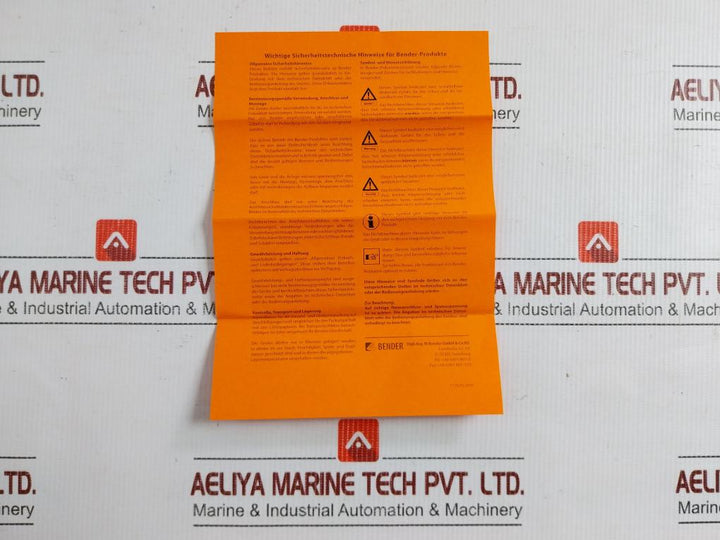 Bender-24-Vdc-40-50-Hz-B95100002-Remote-Alarm-Indicator-Mk2430-12-208948-20