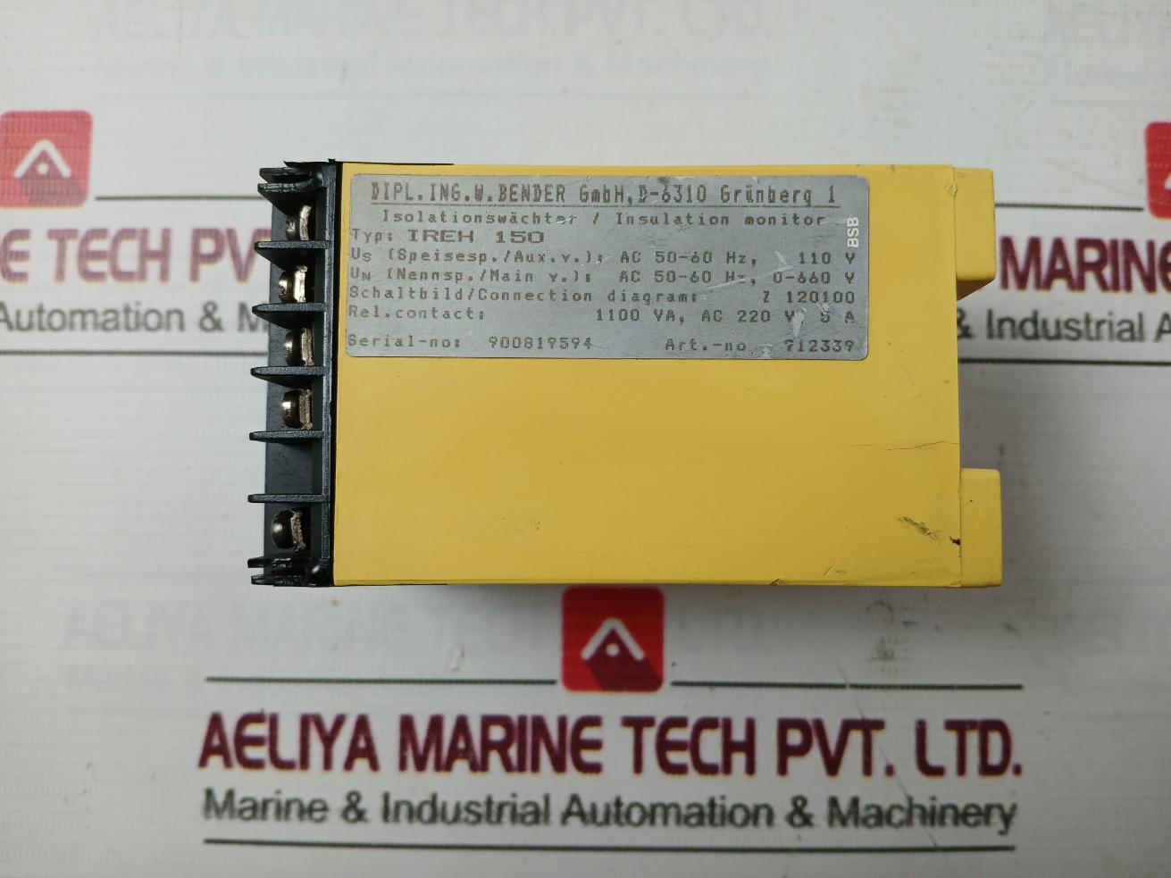 Bender Ireh 150 A-isometer Insulation Monitor
