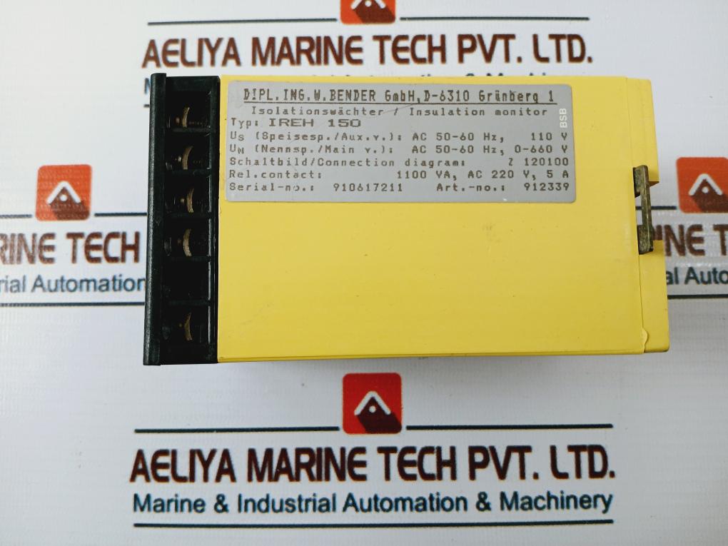 Bender IREH 150 A-isometer 1100VA AC 220V 5A 912339
