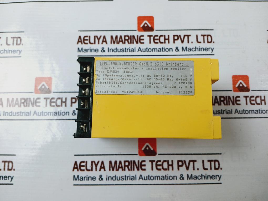 Bender Ireh 150 Insulation Monitor 912339 Ac 50-60 Hz 110V