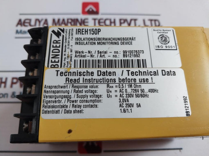 Bender IREH 150P A-Isometer B9121992