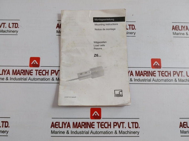 Bending Beam Load Cell 6 Meter Z6Fc3 200Kg Hbm