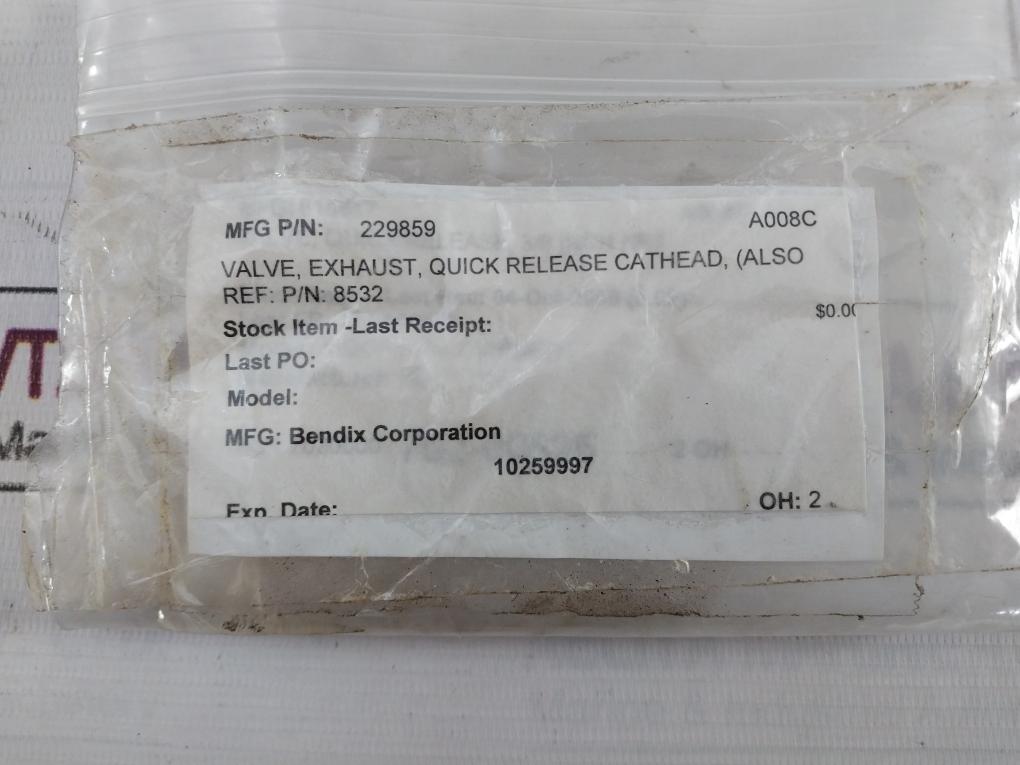 Bendix 229859 Quick Release Exhaust Valve M1907T A008C Qr-1 T-240005-f 3A