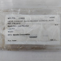 Bendix 229859 Quick Release Exhaust Valve M1907T A008C Qr-1 T-240005-f 3A