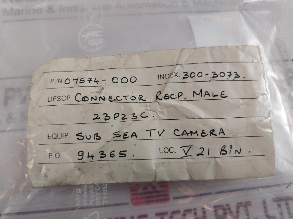 Bendix Ms3102R Receptacle Male Connector 07574-000