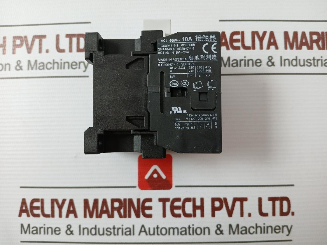 Benedict K3-10Nr01.B01B01B02 Contactor 400V~ 10A 110-120V 60Hz