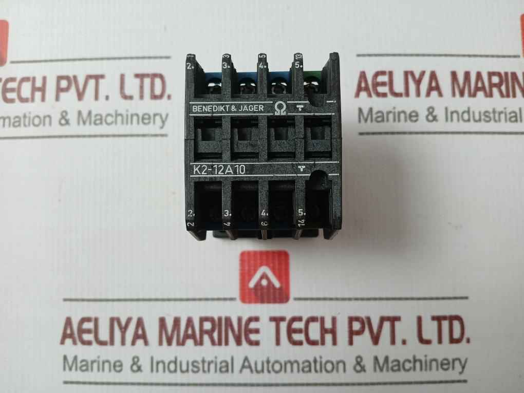 Benedikt & Jager K2-12A10 2 Pole Contactor Relay 14 Awg –10 Awg 690V-25A
