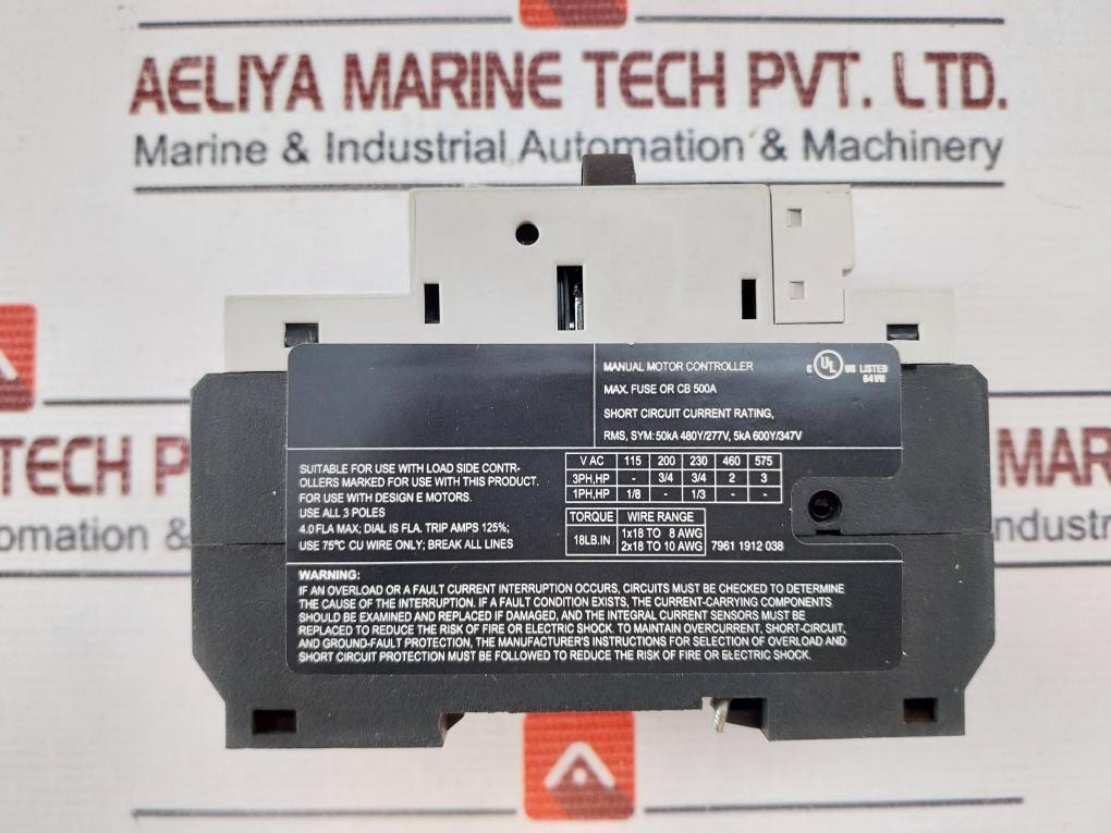 Benedikt & Jager M4-32T-4 Circuit Breaker Class 10 50/60Hz