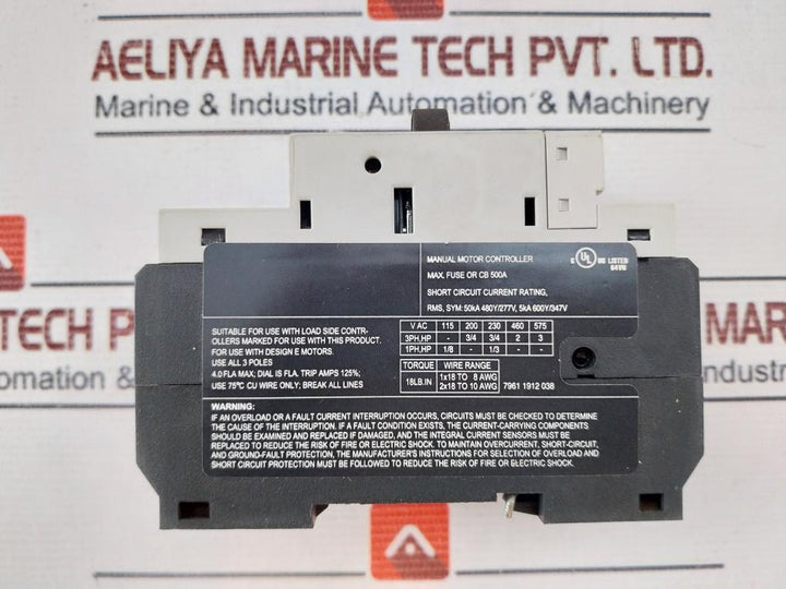Benedikt & Jager M4-32T-4 Circuit Breaker Class 10 50/60Hz