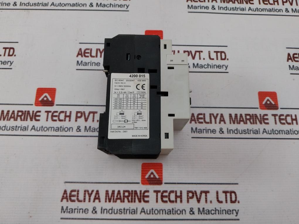 Benedikt & Jager M4-32T-4 Circuit Breaker Class 10 50/60Hz