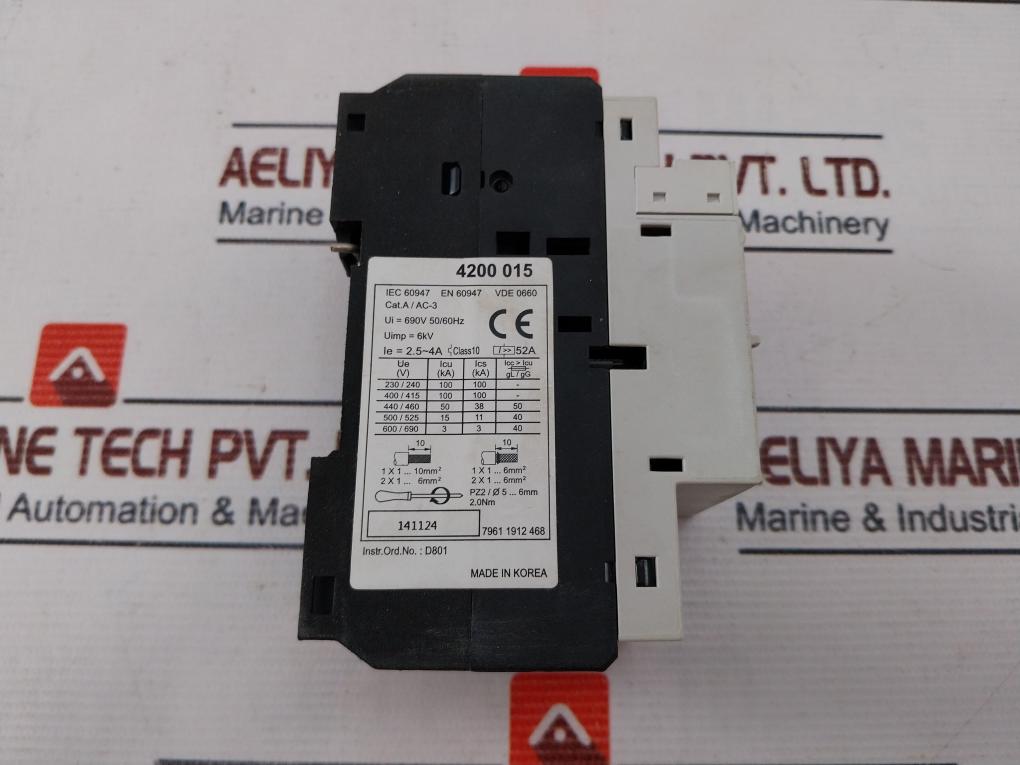 Benedikt & Jager M4-32T-4 Circuit Breaker Class 10 50/60Hz