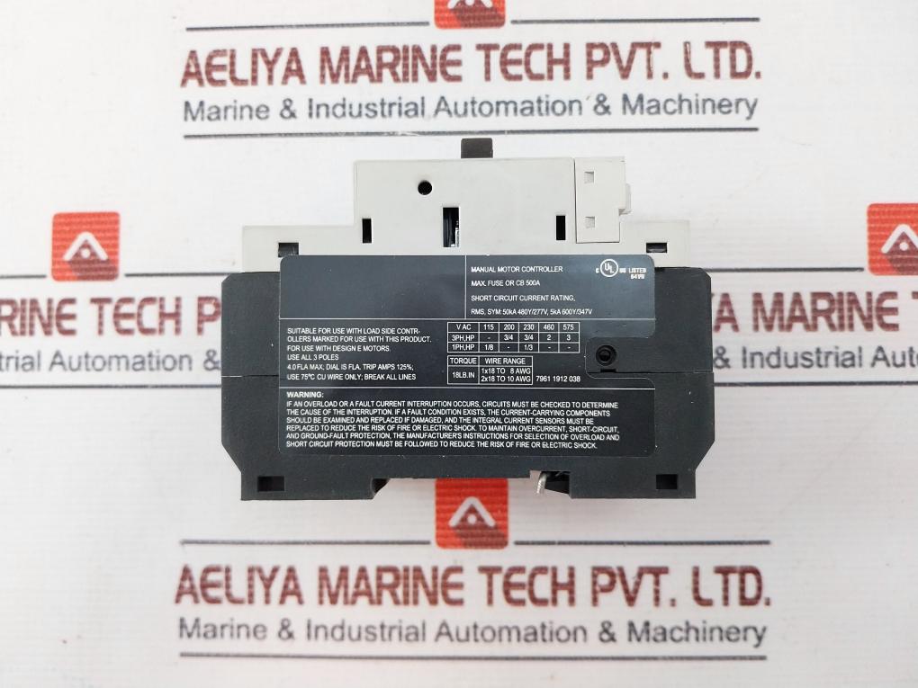 Benedikt & Jager M4-32T-4 Circuit Breaker Class 10 50/60Hz