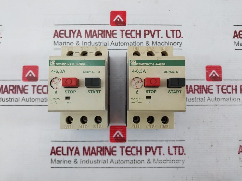 Benedikt & Jager Mu25A-6,3 Motor Protection Circuit Breaker 690V Vde 0660