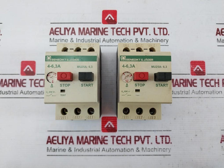 Benedikt & Jager Mu25A-6,3 Motor Protection Circuit Breaker 690V Vde 0660
