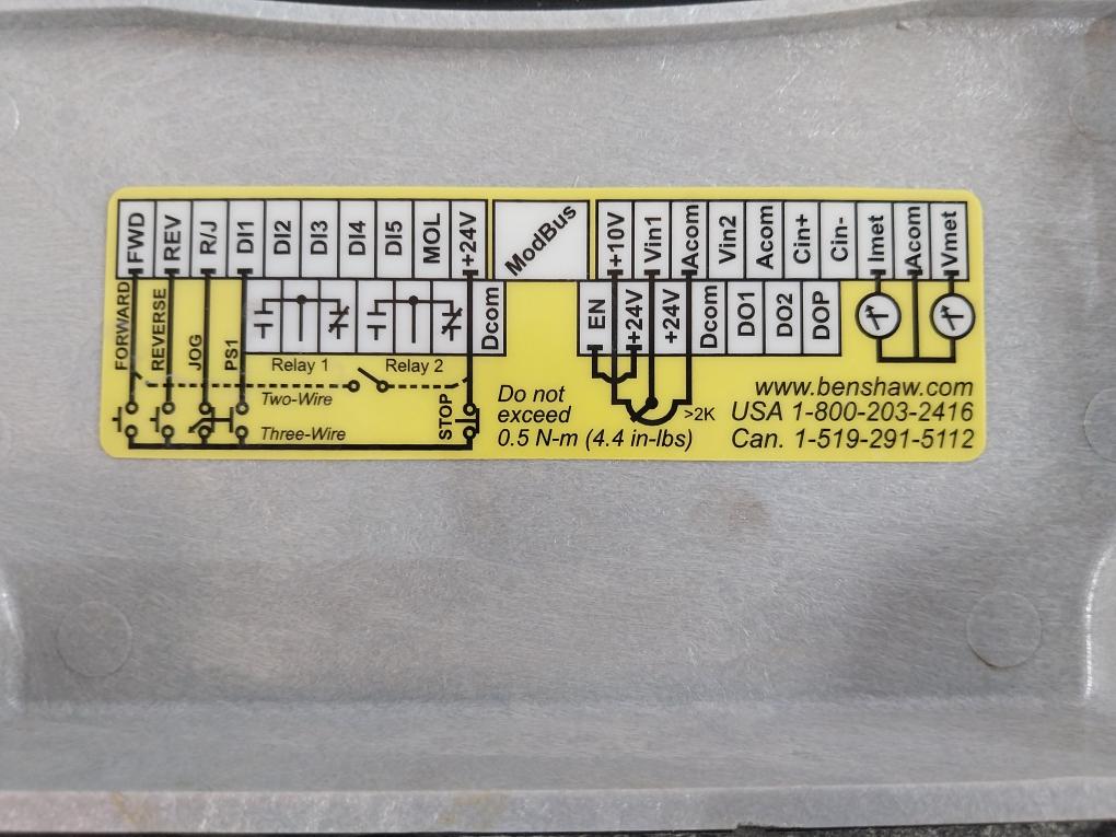 Benshaw Rsi005S44W Sensorless Vector Drive 0-380/460 3Ph