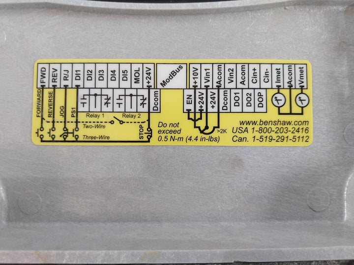 Benshaw Rsi005S44W Sensorless Vector Drive 0-380/460 3Ph