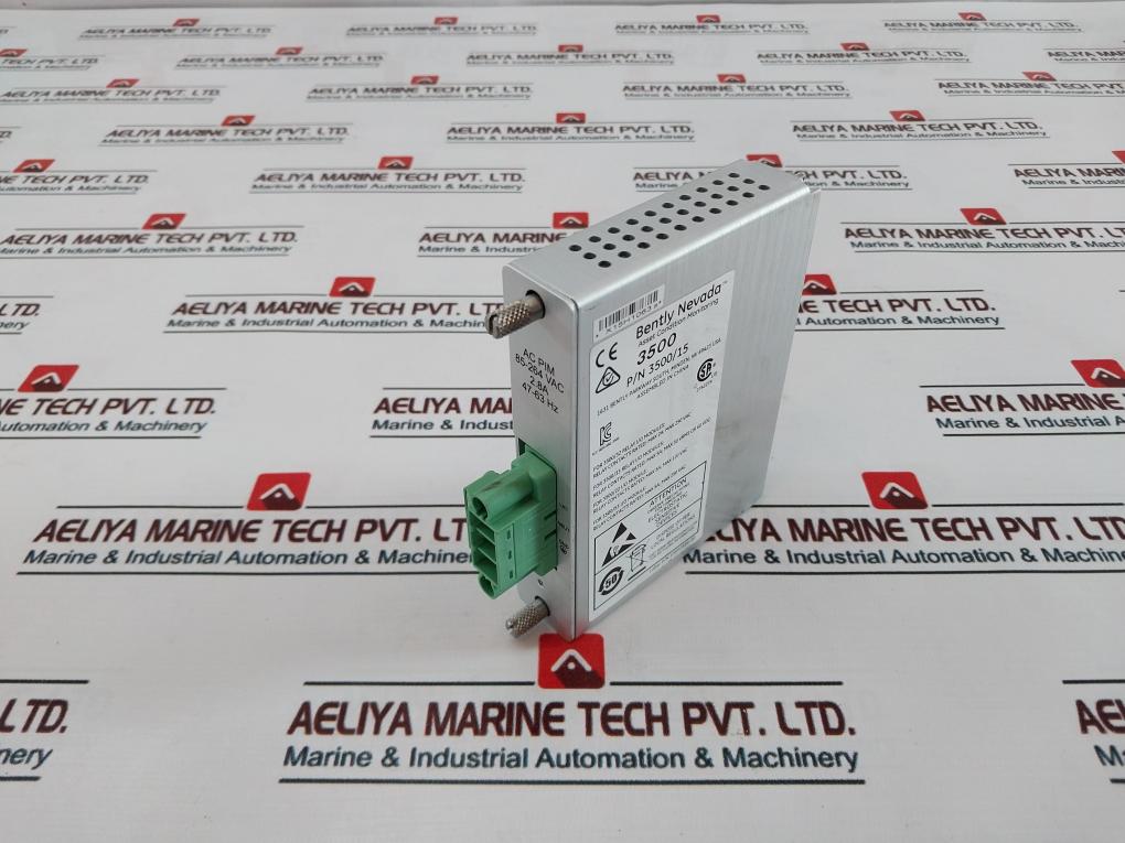 Bently Nevada 106M1081-01 Power Input Module 3500/15, 85-264 Vac 2.8A 47-63Hz