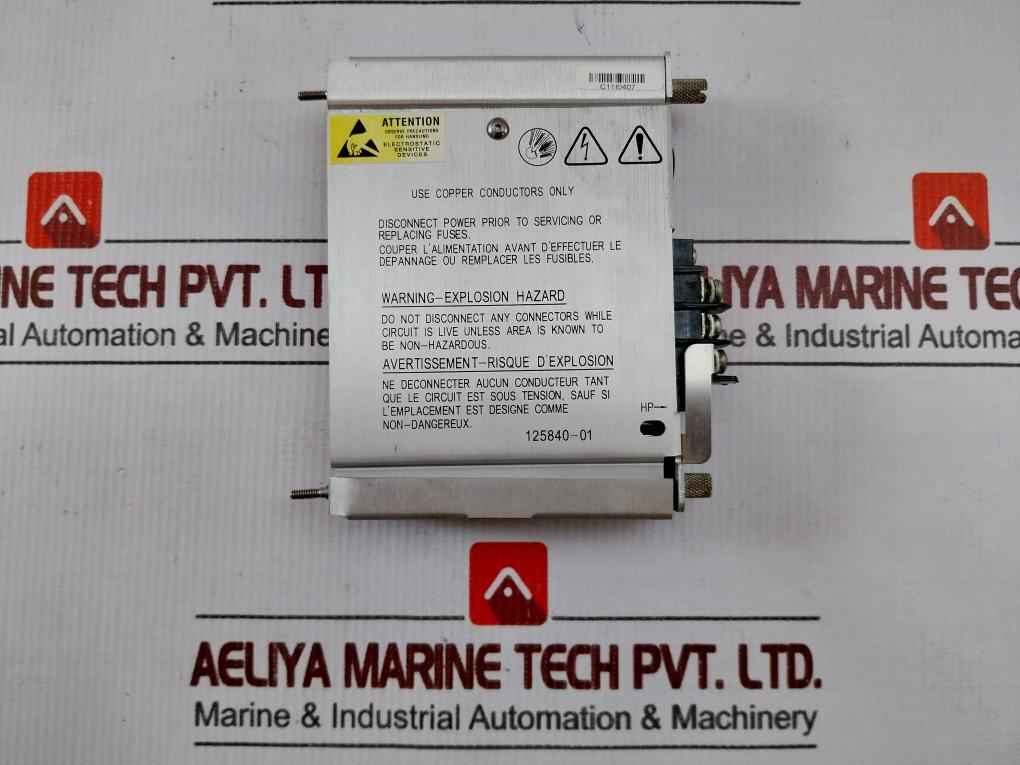 Bently Nevada 125840-01 High Voltage Ac Power Input Module 175-264 Vac