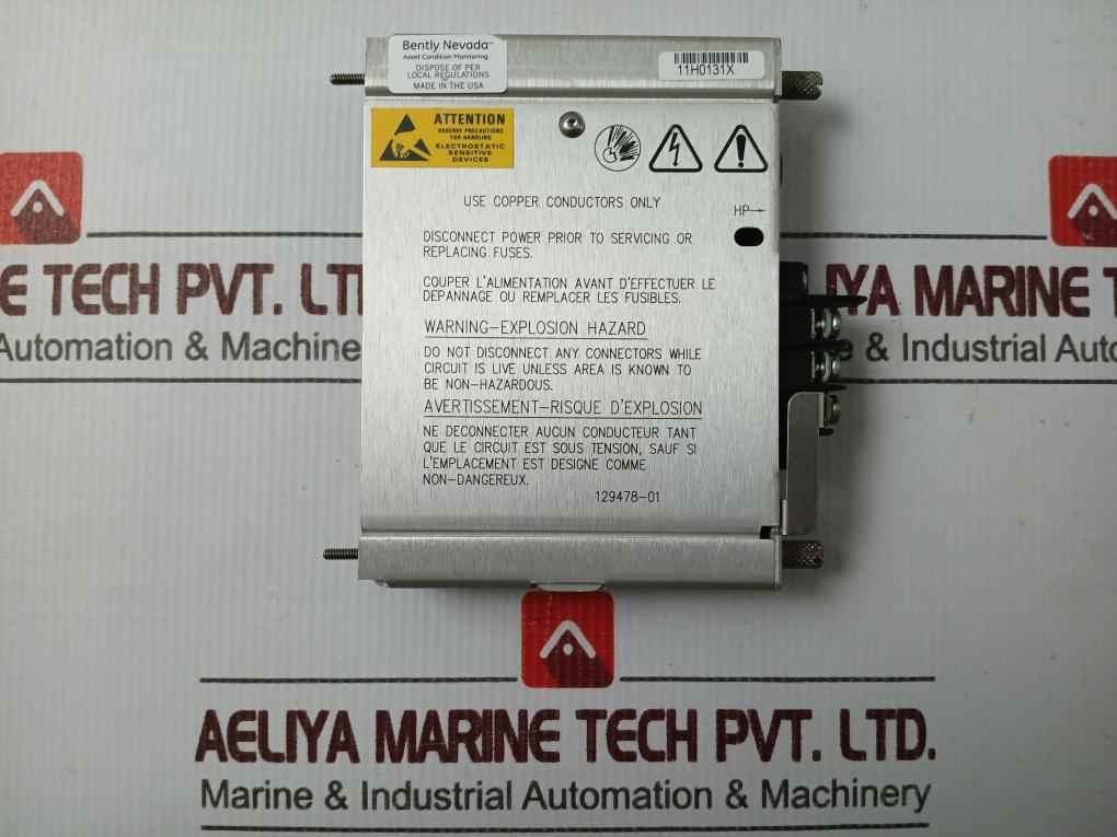 Bently Nevada 129478-01 High Voltage Dc Input Module 88-140Vdc 2.5A