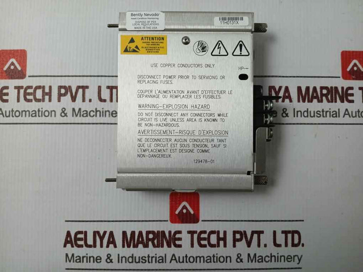 Bently Nevada 129478-01 High Voltage Dc Input Module 88-140Vdc 2.5A