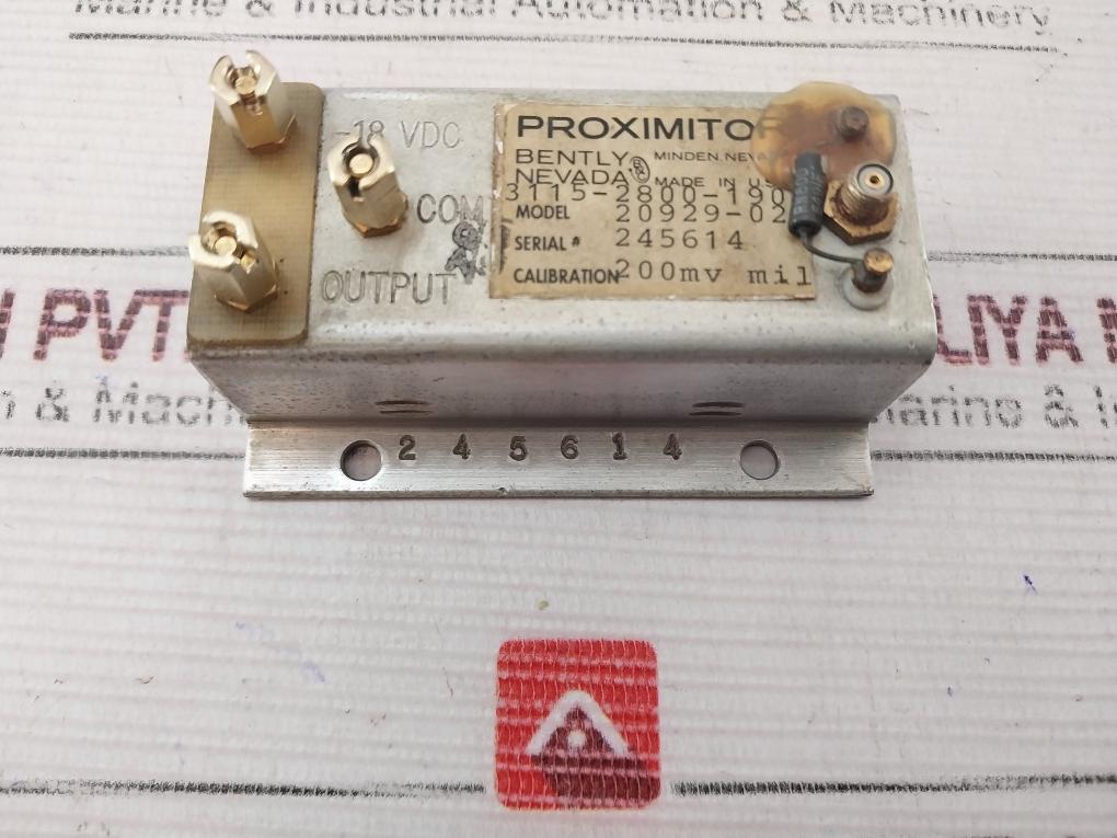 Bently Nevada 20929-02 Proximitor