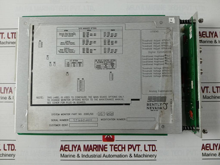 Bently Nevada 3300/12-01-20-00 Power Supply Module 89931-01 Rev: A 110/220Vac