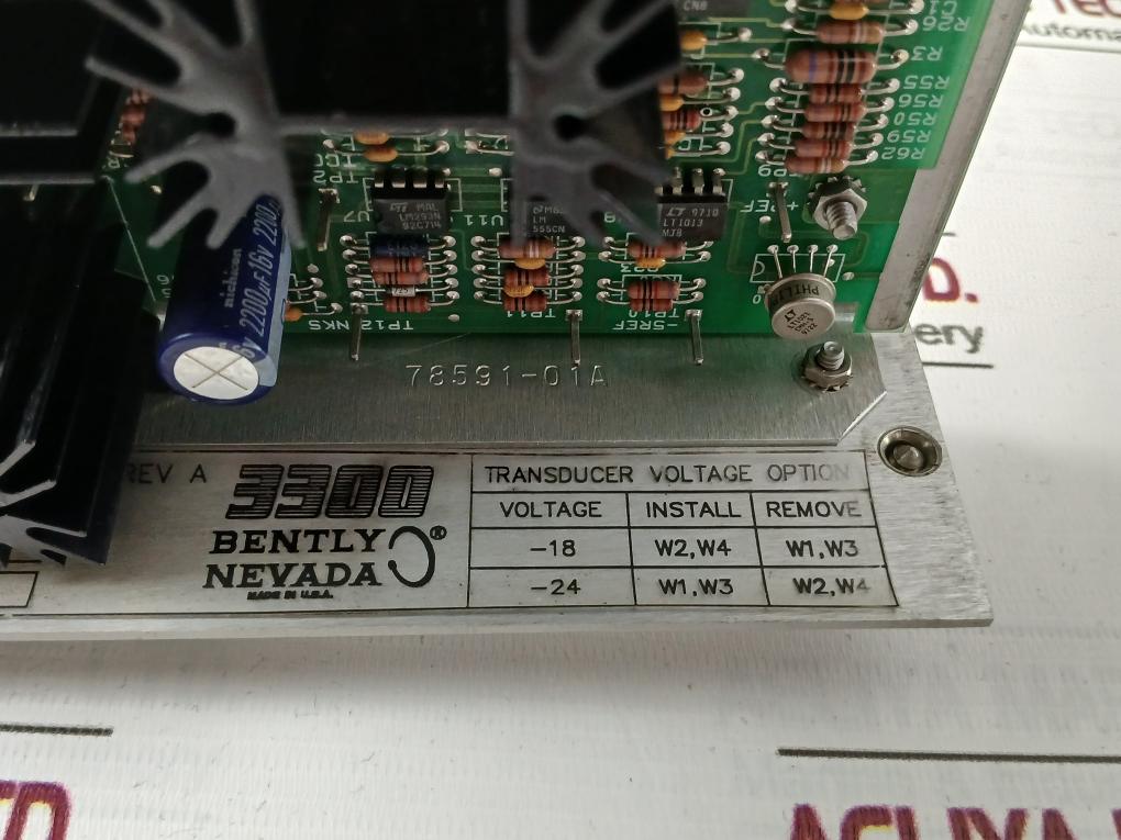 Bently Nevada 3300/12-01-20-00 Power Supply Module 89931-01 Rev: A 110/220Vac