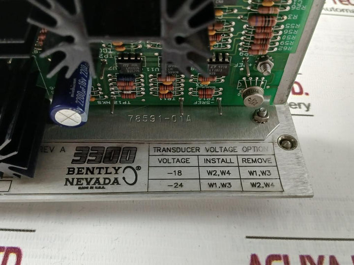 Bently Nevada 3300/12-01-20-00 Power Supply Module 89931-01 Rev: A 110/220Vac