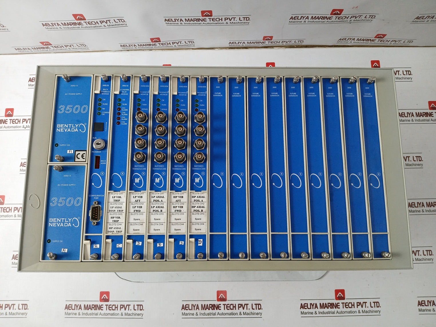 Bently Nevada 3500/05-01-01-00-00-01 Monitoring System Rack Unit 175-264 Vac