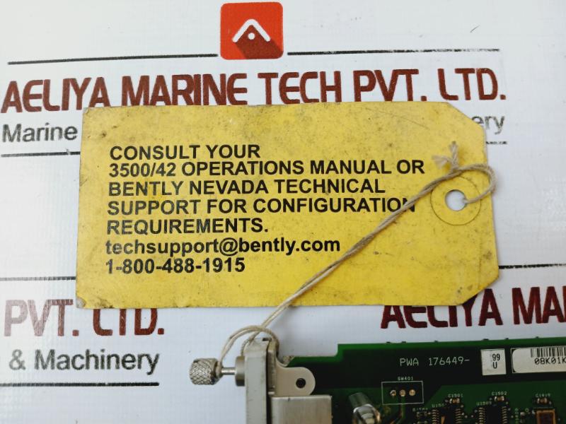 Bently Nevada 3500/42M Proximitor/Seismic Monitor Pwa 176449-99U , 00803121