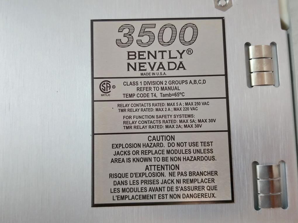 Bently Nevada Comm Gateway Module 3500/92,Emp#: 2435