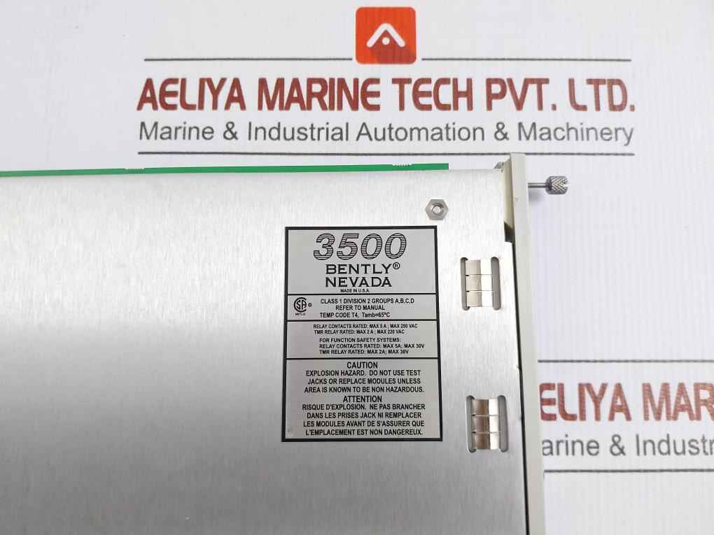 Bently Nevada Pwa 138607-01 Ag, Pwb 125794-01 System Rack 3500/05-01-02-00-00-01