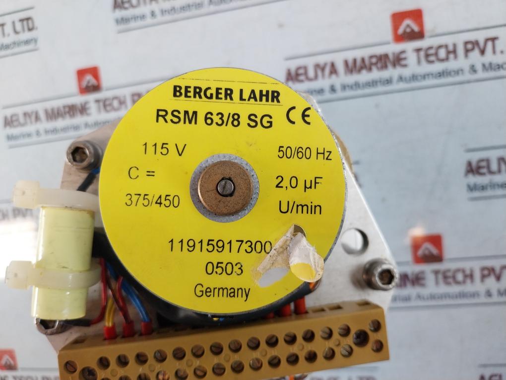 Berger Lahr Rsm-63/8-sg Synchronous Motor Bewator Fp50B/U Pan And Tilt Unit