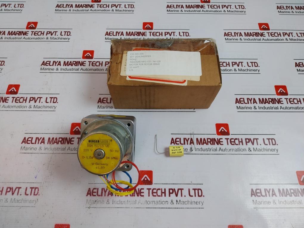 Berger Lahr Rsm 50/10 Vg Motor For Rotor Drive 220V 50Hz 10W