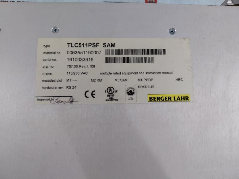 Berger Lahr Tlc511psf Sam Servo Drive 115/230vac