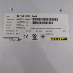Berger Lahr Tlc511psf Sam Twin Line Servo Drive Srs01-40 115/230vac