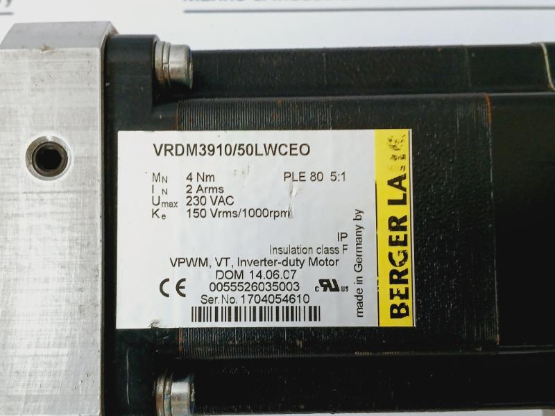 Berger Lahr Vrdm3910/50Lwceo Stepper Servo Motor Module